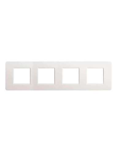 Placa embellecedora Màtix de color Blanco - 2 x 4 módulos - A000614252 BTICINO AM4802/4BN