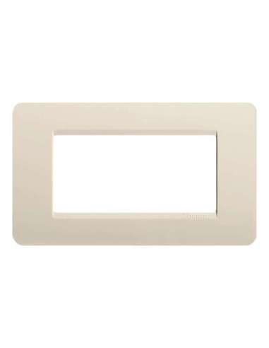 Placa embellecedora Màtix de color Marfil - 4 módulos - A000614325 BTICINO AM4804AV