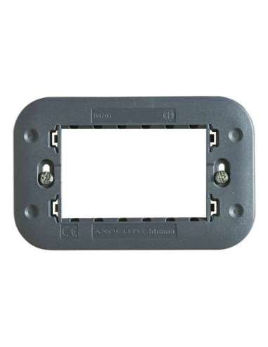 Soporte a tornillos para placas Axolute 3 módulos - A000614687 BTICINO H4703