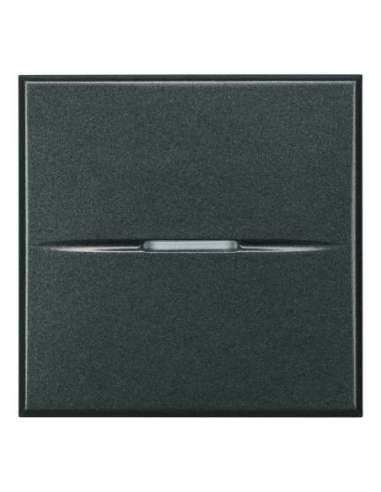Cruzamiento axial Axolute iluminable 16 AX-250 V~ - borne a tornillo - 2 módulos - Antr - A000615258 BTICINO HS4004/2