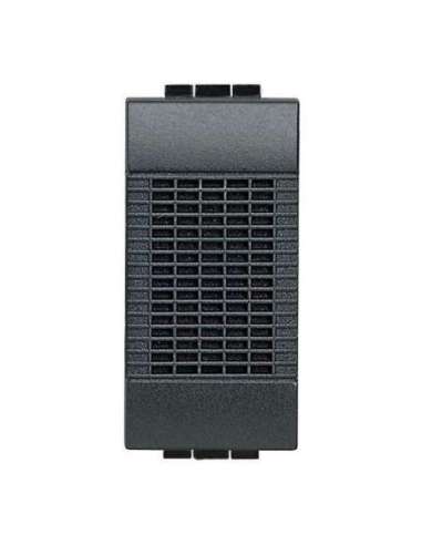 Zumbador Livinglight - 8VA 230 Vca - 75dB - 1 módulo - Antracita - A000615569 BTICINO L4356/230 (EMBALAJE DE 10 UNIDADES)