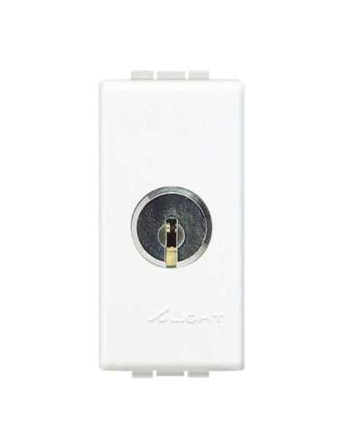 Interruptor bipolar con llave Livinglight - llaves diferentes - 1 módulo - Blanco - A000616027 BTICINO N4012