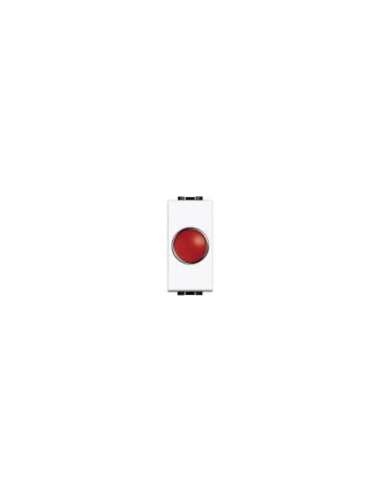 Señalizador luminoso Livinglight - difusor rojo - Blanco - 1 módulo - A000616111 BTICINO N4371R