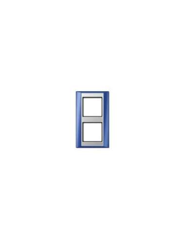 Marco doble A PLUS azul - aluminio - A000657596 JUNG AP582BLAL
