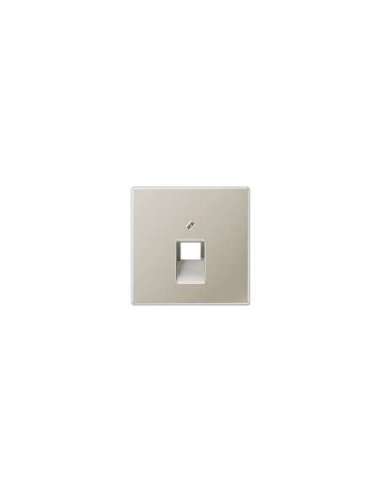 Placa central telef. LS acero - A000658534 JUNG ES2969-1UA