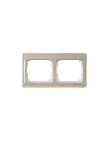 Marco doble horiz. SL transp. bro-oro - A000659252 JUNG SL5820GB