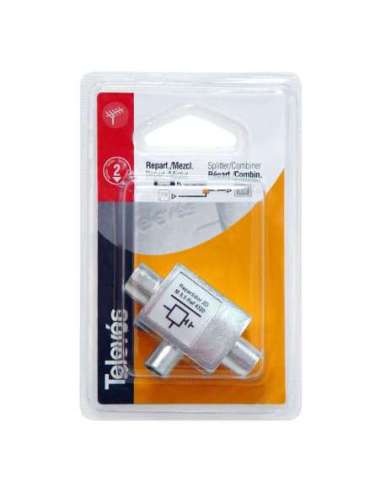 Repartidor inductivo 2H1 módulos sin paso DC blister - A000688102 TELEVES 4320