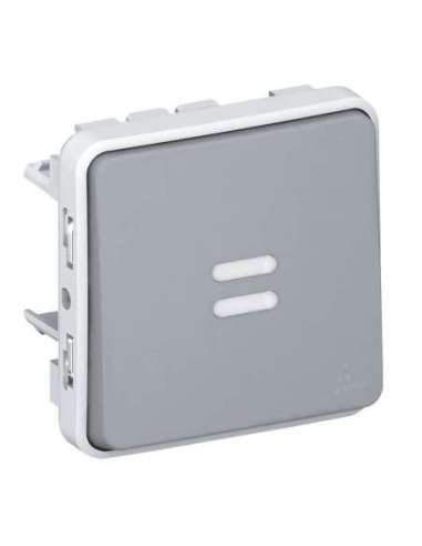 Conmutador piloto Plexo modular gris - 10AX - A000724274 LEGRAND 069512