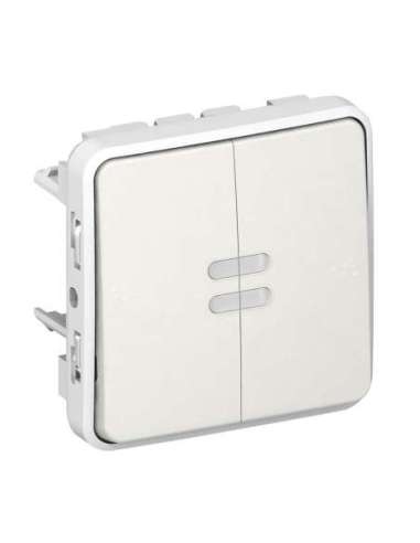 Conmutador luminoso Plexo modular blanco - 10AX - A000724310 LEGRAND 069613