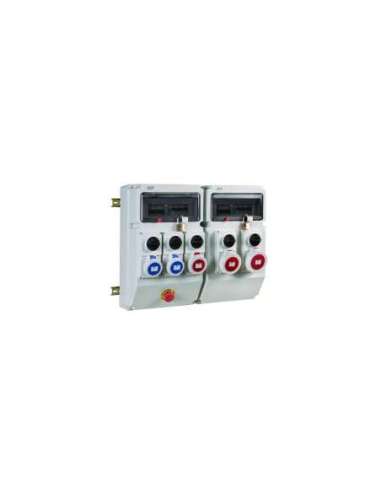 CUADRO DE OBRA PLÁSTICO IP65 2x13 (26) MÓDULOS TRIFÁSICO 63A - A000787188 IDE COT63PR/P+