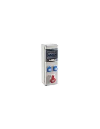 COFRET IP54 CON TOMAS DE CORRIENTE Y PROTECCIONES 1x6 MÓDULOS (CSN6PT) - A000787876 IDE SV6302/P