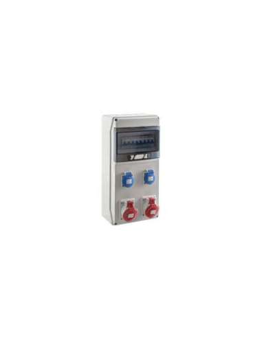COFRET IP54 CON TOMAS DE CORRIENTE Y PROTECCIONES 1x9 MÓDULOS (CSN9PT) - A000787882 IDE SV9301/P
