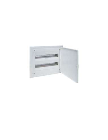 Caja empotrar golf VF 2 filas 36 módulos puerta blanca regleta QC - A000794195 HAGER VF218PES