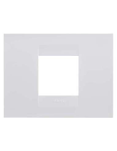 PLACA GEO - EN TECNOPOLÍMERO - 2 MÓDULOS - BLANCO - CHORUSMART - A000820027 GEWISS GW16402TB (EMBALAJE DE 96 UNIDADES)