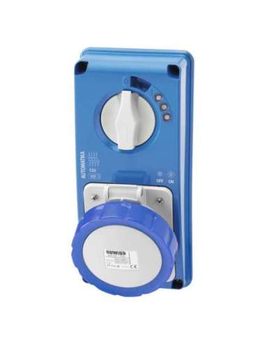 BASE FIJA INTERBLOQUEADAS VERTICAL - AUTOMATIKA - MT 6KA CURVA C - SIN FONDO - 2P+T 16A - A000820504 GEWISS GW66154N