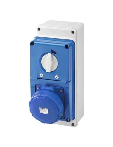 BASE FIJA INTERBLOQUEADAS VERTICAL - CON FONDO - CON BASE PORTAFUSIBLES - 3P+T 63A 200- - A000820636 GEWISS GW67249N