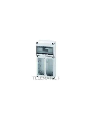 Q-DIN 10 MÓDULOS - 2 TROQUELES - 2 IB VERTICAL ITERBLOQUEADA TROQUELES - 16/32A - IP65 - A000820687 GEWISS GW68025N