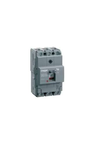 Interruptor automático X160 3P3D 25kA 125A TM regulable fijo - A000830780 HAGER HHA125H