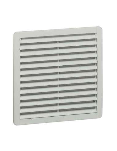 Rejilla plástica de ventilación - IP54 - RAL 7035 - 150 x 150mm - con filtro G3 - A000851278 LEGRAND 034834