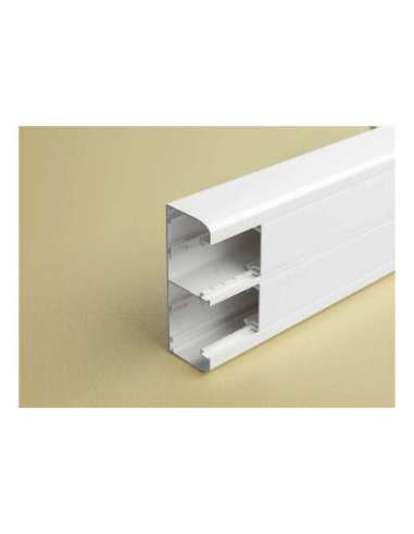 Canal DLP de clipaje directo 50x130 - 2 tapa 45mm - L. 2m - Blanco - A000851311 LEGRAND 075603 (EMBALAJE DE 12 METROS)