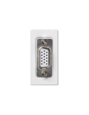 Conector VGA HD15 hembra con placa embellecedora blanco Simon K45 - A000872710 CON_CON K100A/9