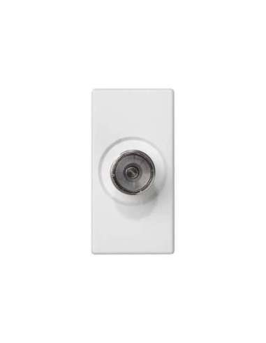 Toma TV simple IEC hembra con placa embellecedora blanco Simon K45 - A000872720 CON_CON K102B/9 (EMBALAJE DE 10 UNIDADES)