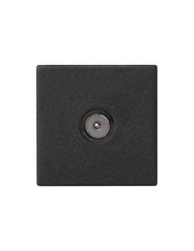 Toma TV simple IEC macho con placa embellecedora grafito Simon K45 - A000872770 CON_CON K120A/14 (EMBALAJE DE 10 UNIDADES)