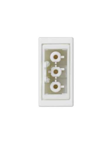 Conector de conexión rápida hembra de 3 polos con placa embellecedora de 1 elemento bla - A000872778 CON_CON K121B/9