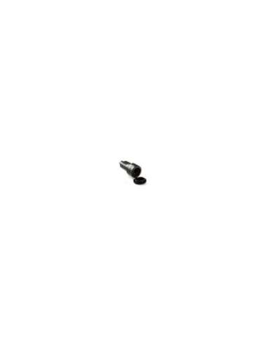Base 2P+TT lateral IP44 16A 250V con goma de color negro - A000892205 FAMATEL 2108 (EMBALAJE DE 10 UNIDADES)