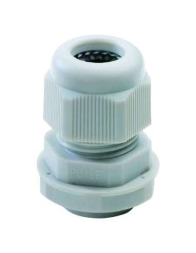 PRENSAESTOPA DE NAILON - PASO PG21 - GRIS RAL 7035 - IP68 - A000917386 GEWISS GW52076 (EMBALAJE DE 25 UNIDADES)