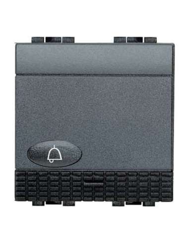 Pulsador luminoso Livinglight símbolo campana 10A - 250 V~ - borne auto - 2 módulos - A - A000951017 BTICINO L4042M2N