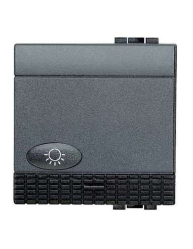 Pulsador luminoso Livinglight símbolo lámpara 10A - 250 V~ - borne auto - 2 módulos - A - A000951019 BTICINO L4043M2N