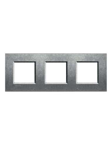 Placa embellecedora Livinglight de color Native - 2 x 3 módulos - A000951204 BTICINO LNA4802M3NA