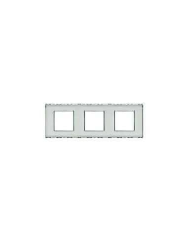 Placa embellecedora Livinglight transparente personalizable - 2 x 3 módulos - A000951567 BTICINO LND4802M3KR