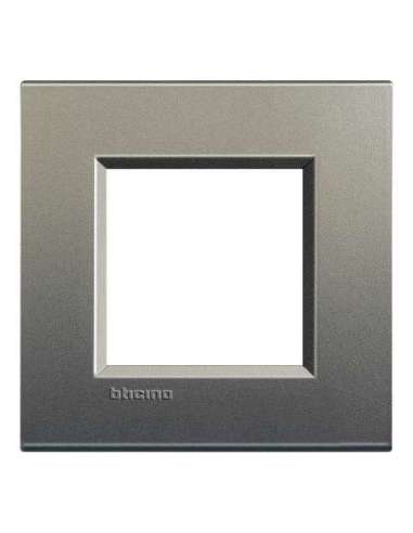 Placa embellecedora Livinglight de color Avenue - 2 módulos - A000957102 BTICINO LNA4802AE