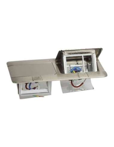 Caja pop-up suelo para equipar - 2 x 3 módulos - acabado acero inoxidable pulido - A000986258 LEGRAND 054022