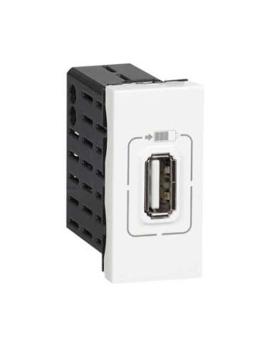 Base cargador USB 1 módulo puerto único tipo A - 1.5A - 7.5W - Blanco - A000986327 LEGRAND 077591 (EMBALAJE DE 10 UNIDADES)