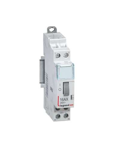 Telerruptor estándar 230 V~ - 2P - 250 V~ - 16A - 2NA - 1 módulo - A000987061 LEGRAND 412412