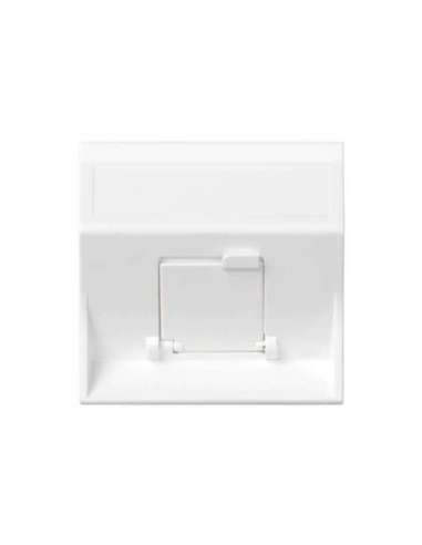 Placa de voz y datos inclinada con guardapolvo 1 elemento para 1 RJ45 blanco Simon 500 - A000989772 CON_CON 50000081-030