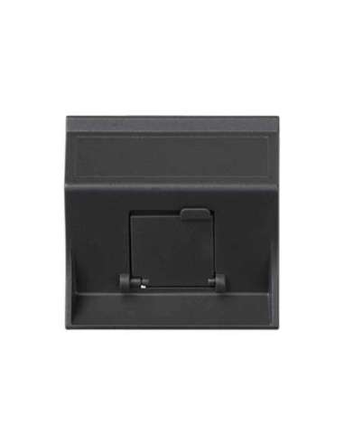 Placa de voz y datos inclinada con guardapolvo 1 elemento para 1 RJ45 grafito Simon 500 - A000989774 CON_CON 50000081-038