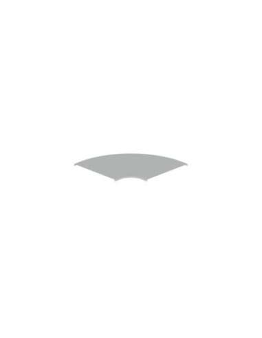 66 Tapa curva plana de 90° gris RAL7035 600 U23X 66611 - A000990550 UNEX 66611