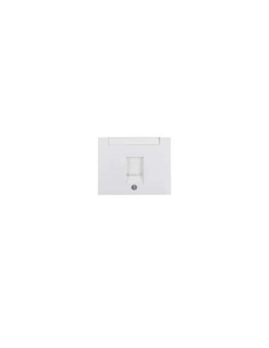 Placa central con persiana portarótulos con 1 módulo K1 blanco polar - A001000738 HAGER 11707009