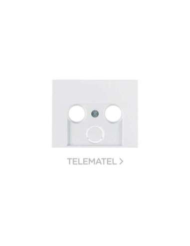 Placa para conector doble triple K1 blanco polar - A001000801 HAGER 12017019