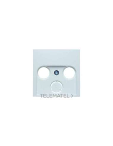 Placa TV-FM-SAT S1 brillo blanco polar - A001000811 HAGER 12038989