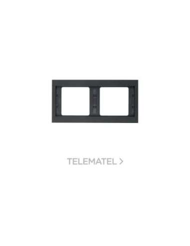 Marco con 2 elementos horizontal K1 antracita - A001001210 HAGER 13637006