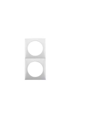 Marco con 2 elementos Integro brillo blanco polar - A001009314 HAGER 918262519