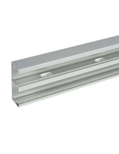 Canal DLP Aluminio de clipaje directo - 50 x 130 - 2m - 2 compartimentos - A001024062 LEGRAND 603813 (EMBALAJE DE 12 UNIDADES)