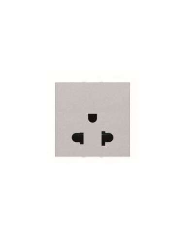 Base de enchufe euroamericana 2M PL N2238 PL - A001043806 NIESSEN N2238 PL (EMBALAJE DE 10 UNIDADES)