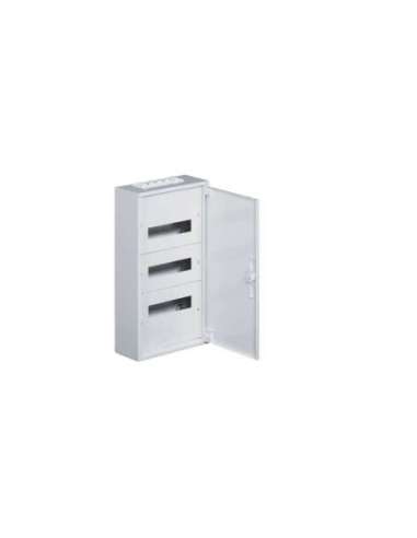 Caja distribución superficie FW2 con 3 filas 12 módulos - A001059082 HAGER FW312WT