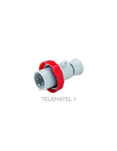 CLAVIJA MÓVIL RECTA HP - IP66/IP67/IP68/IP69 - 3P+T 16A 380V/440V 50HZ/60HZ - ROJO - 3H - A001065688 GEWISS GW60746H